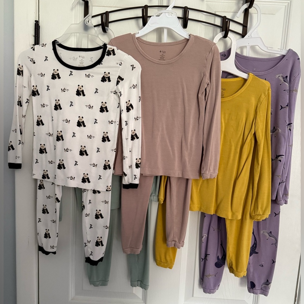 Lot of 5 Kyte Baby 3T long sleeved pajamas